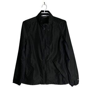 Windriver Black Full Zip Lightweight Hooded Jacket